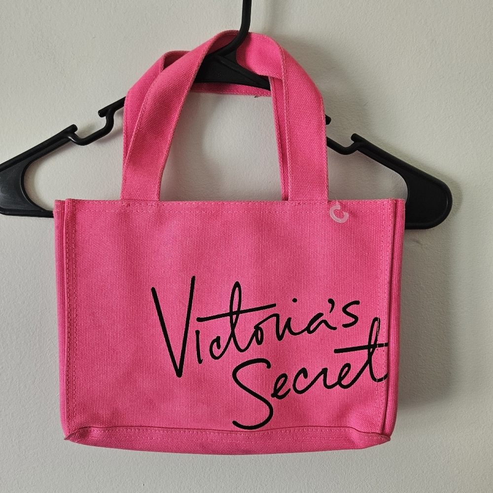 Victoria's secret hot pink mini tote bag